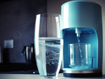 pngtree-blue-fountain-water-dispenser-sits-next-to-glass-of-water-picture-image_3515779